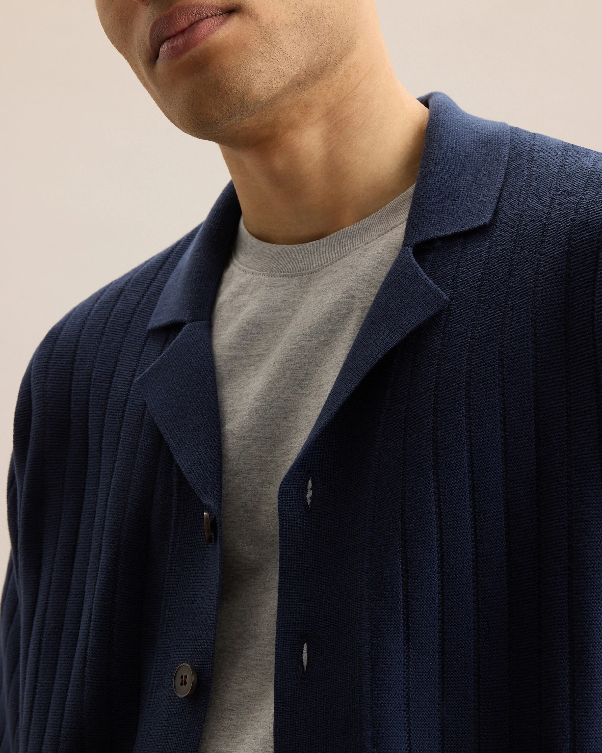 DROP-NEEDLE KNIT SHIRT - Image 3