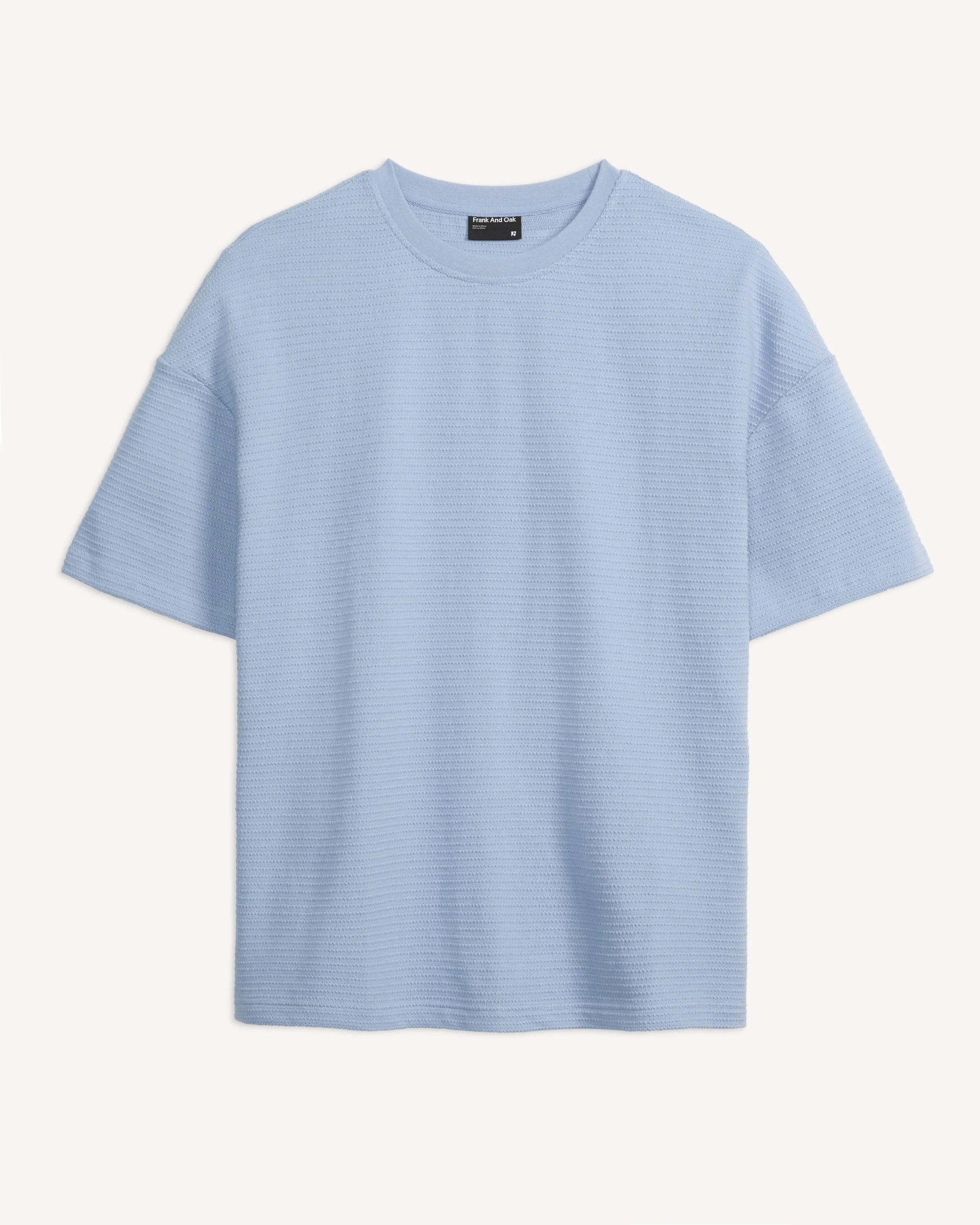 BOXY TEXTURED KNIT TEE - Image 5