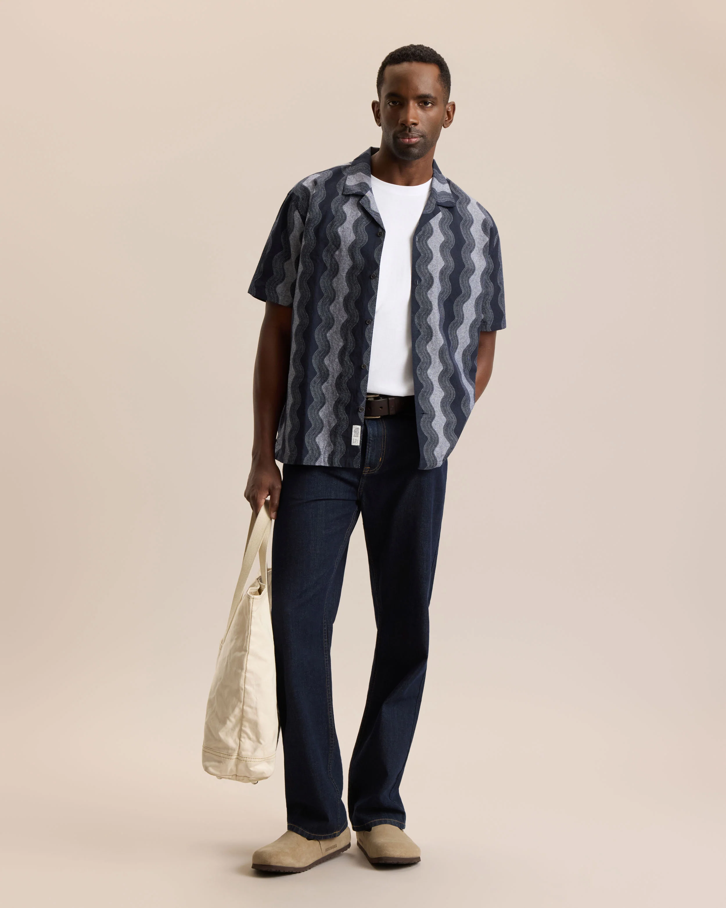 PRINTED CHAMBRAY RESORT SHIRT - Image 5