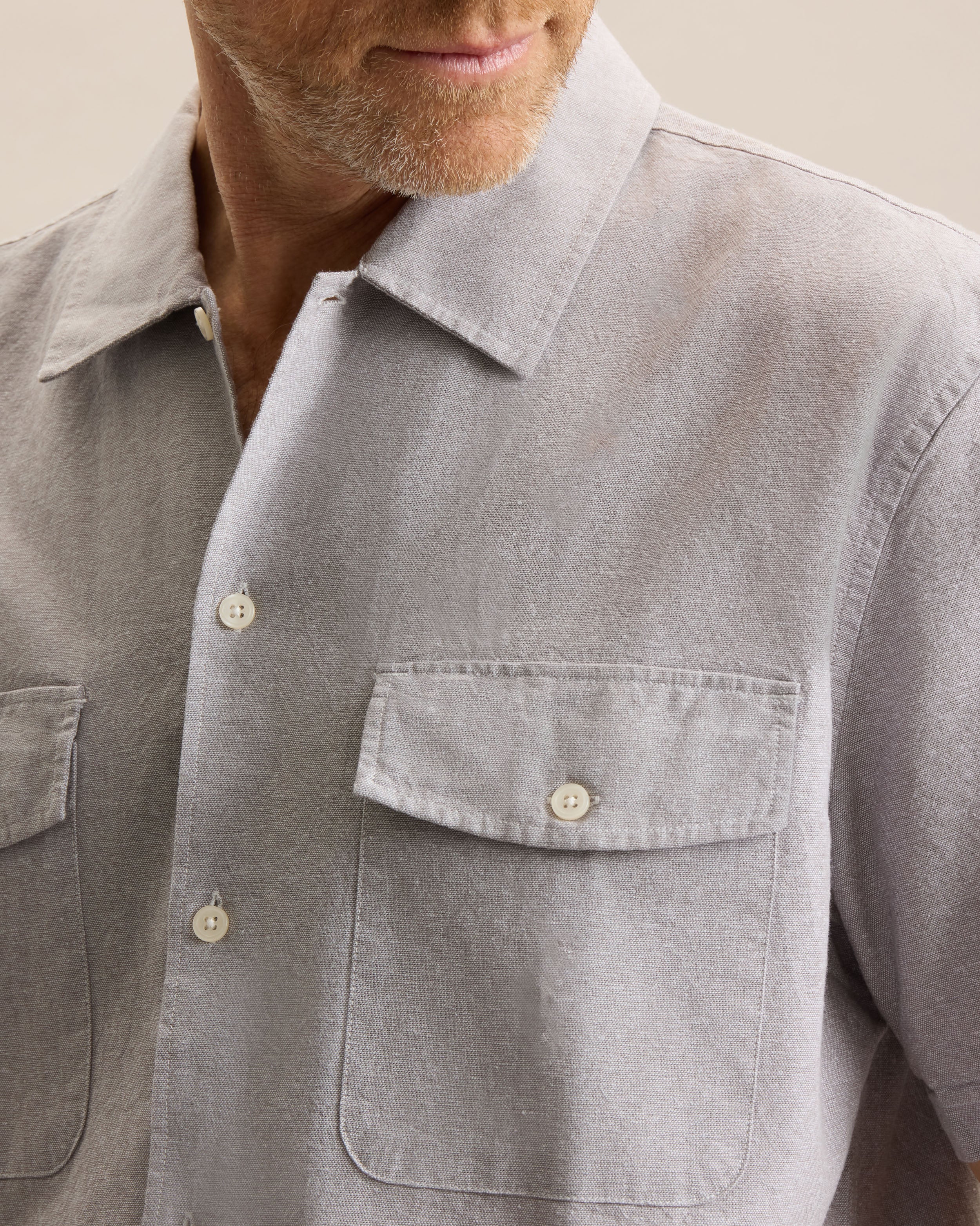 LINEN CHAMBRAY SHIRT - Image 4